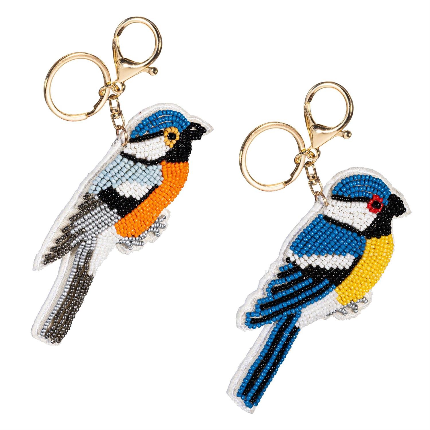 What She Said Beaded Bird Keychain - Asst Colors