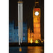 Chimes of Westminster detail - silver aluminum tubes and cherry cap