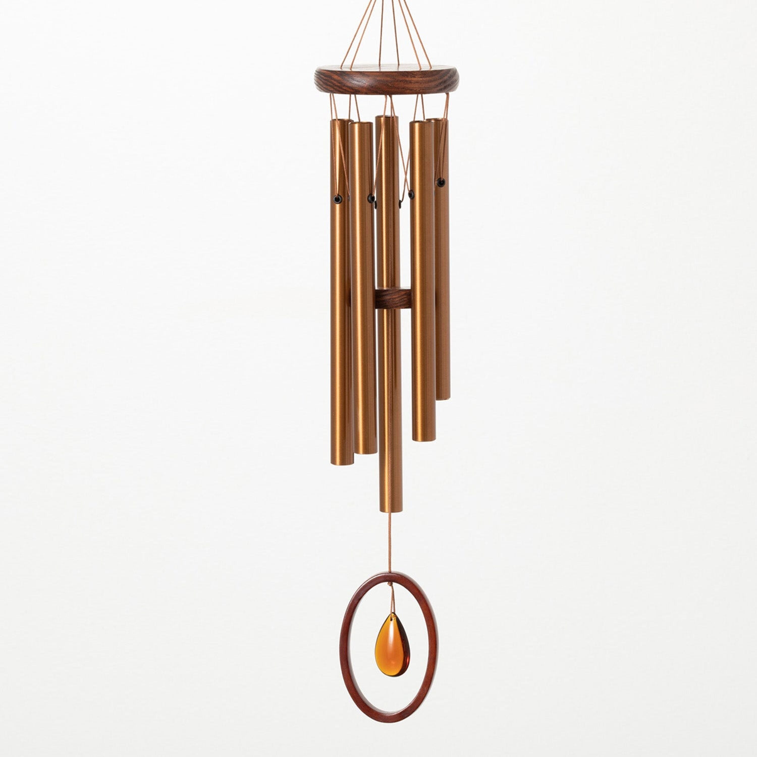 Woodstock Chimes of Crystal Silence wind chime - Small, Bronze, 21 in.