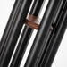 Chimes of Earth detail - satin black aluminum tubes