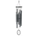 Woodstock Chimes of Crystal Silence wind chime - Large, Antique Silver, 27 in.