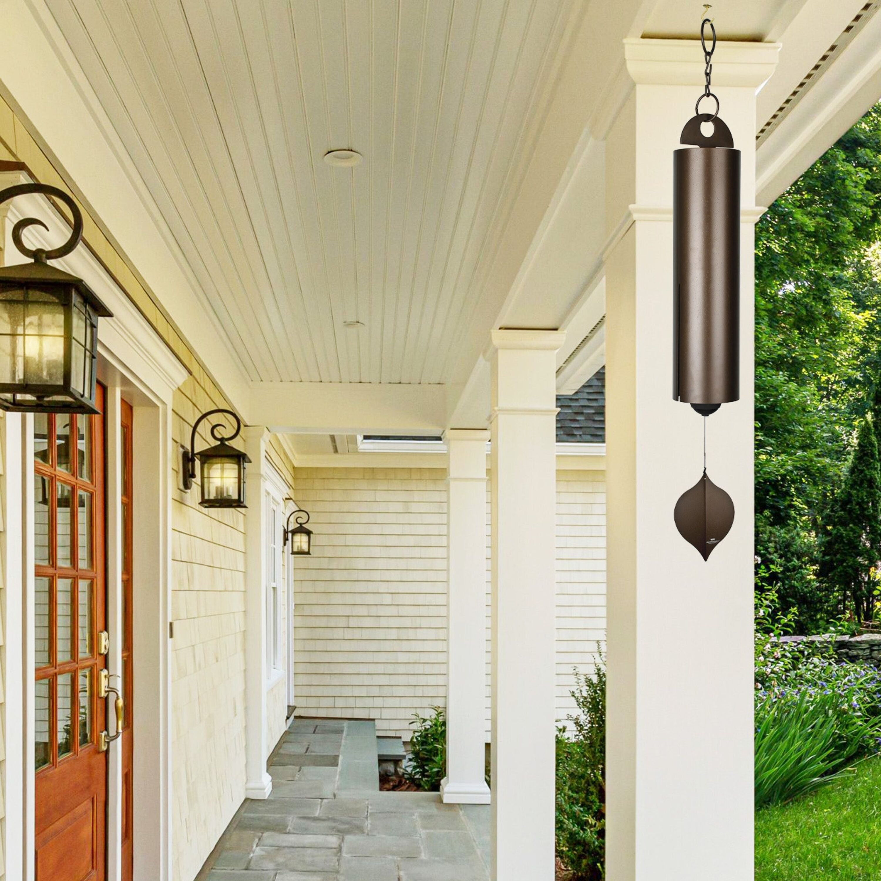 Heroic Windbell Grand detail - copper steel bell and windcatcher