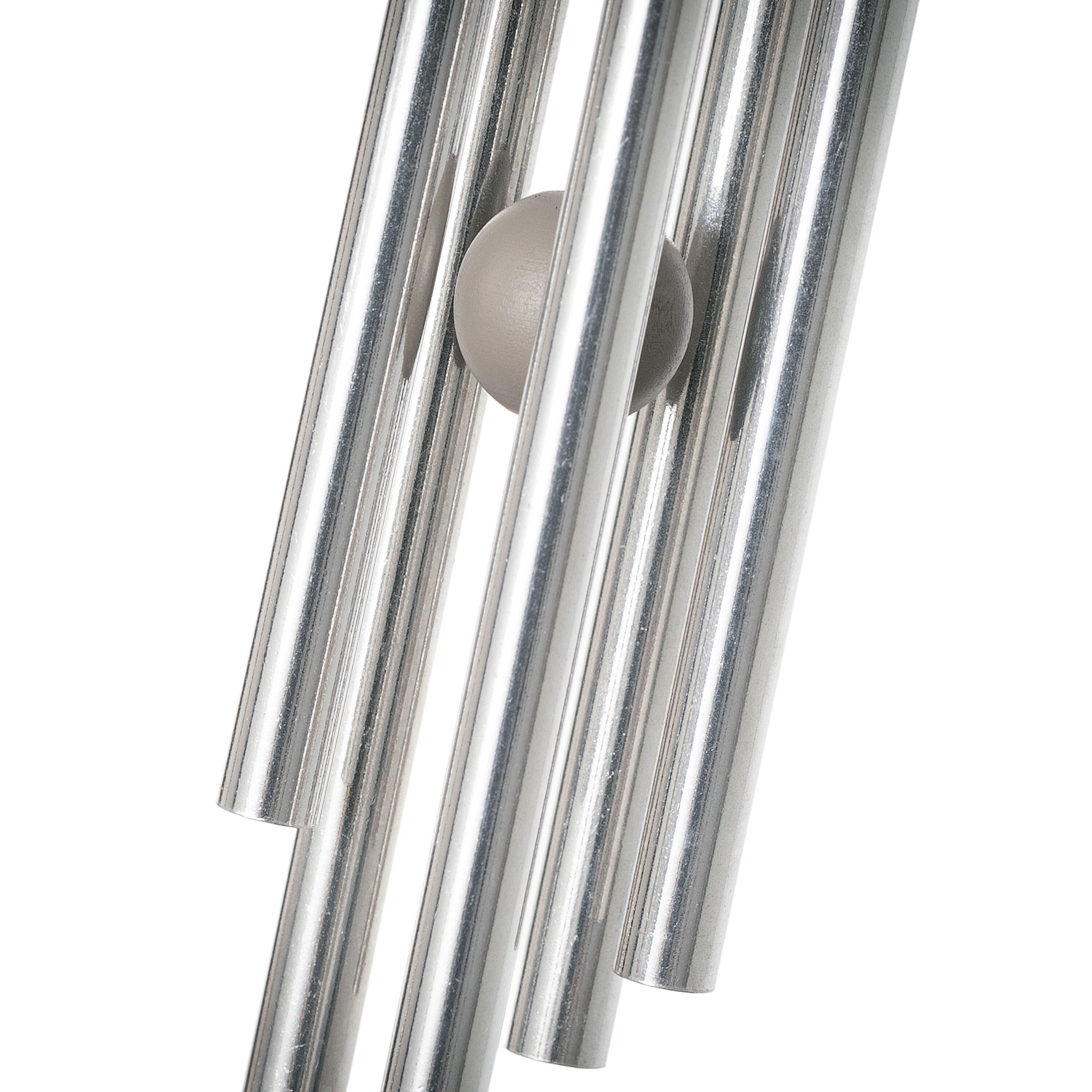 Woodstock Birdfeeder Chime detail - aluminum tubes and feeder platform