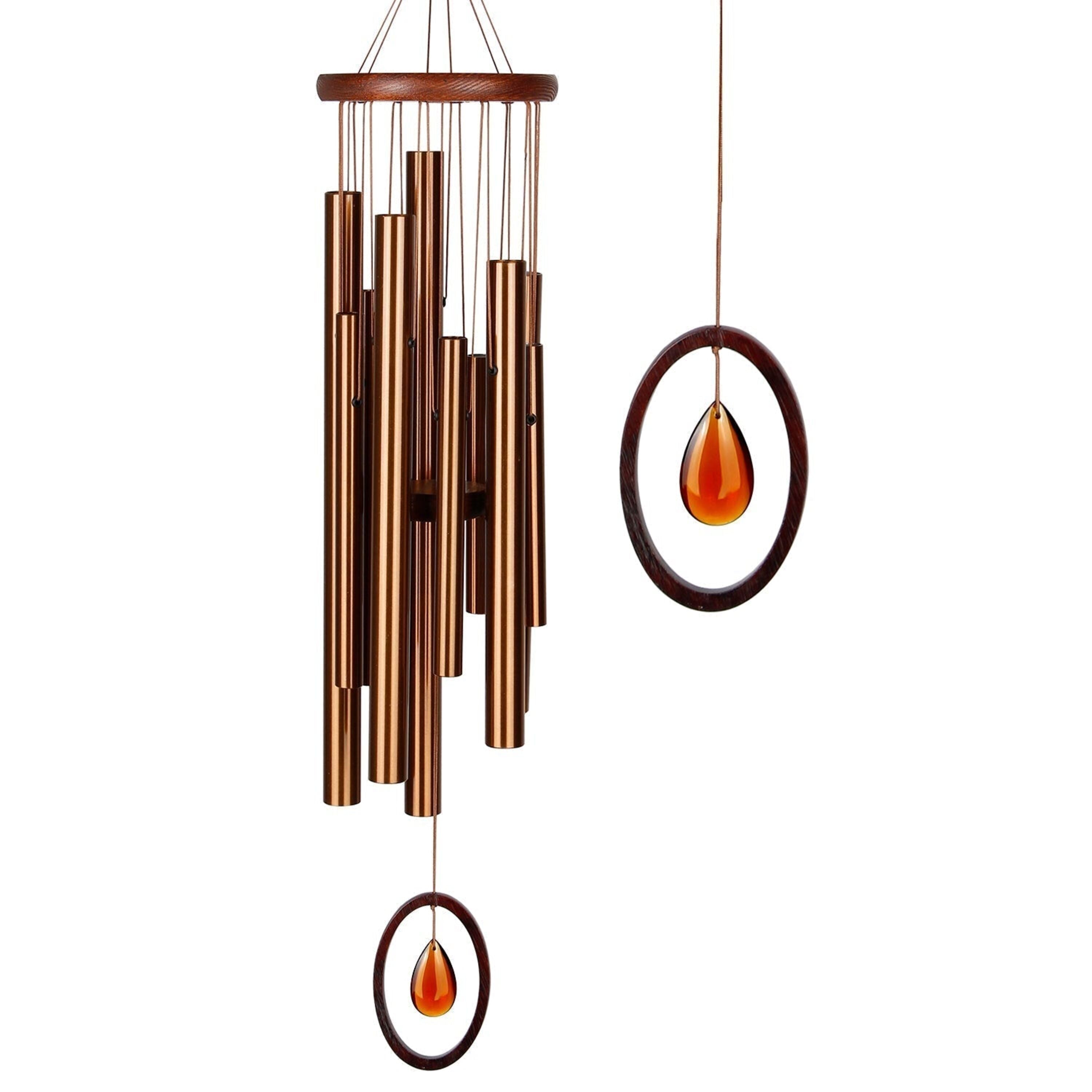Woodstock Chimes of Crystal Silence wind chime - Large, Bronze, 27 in.