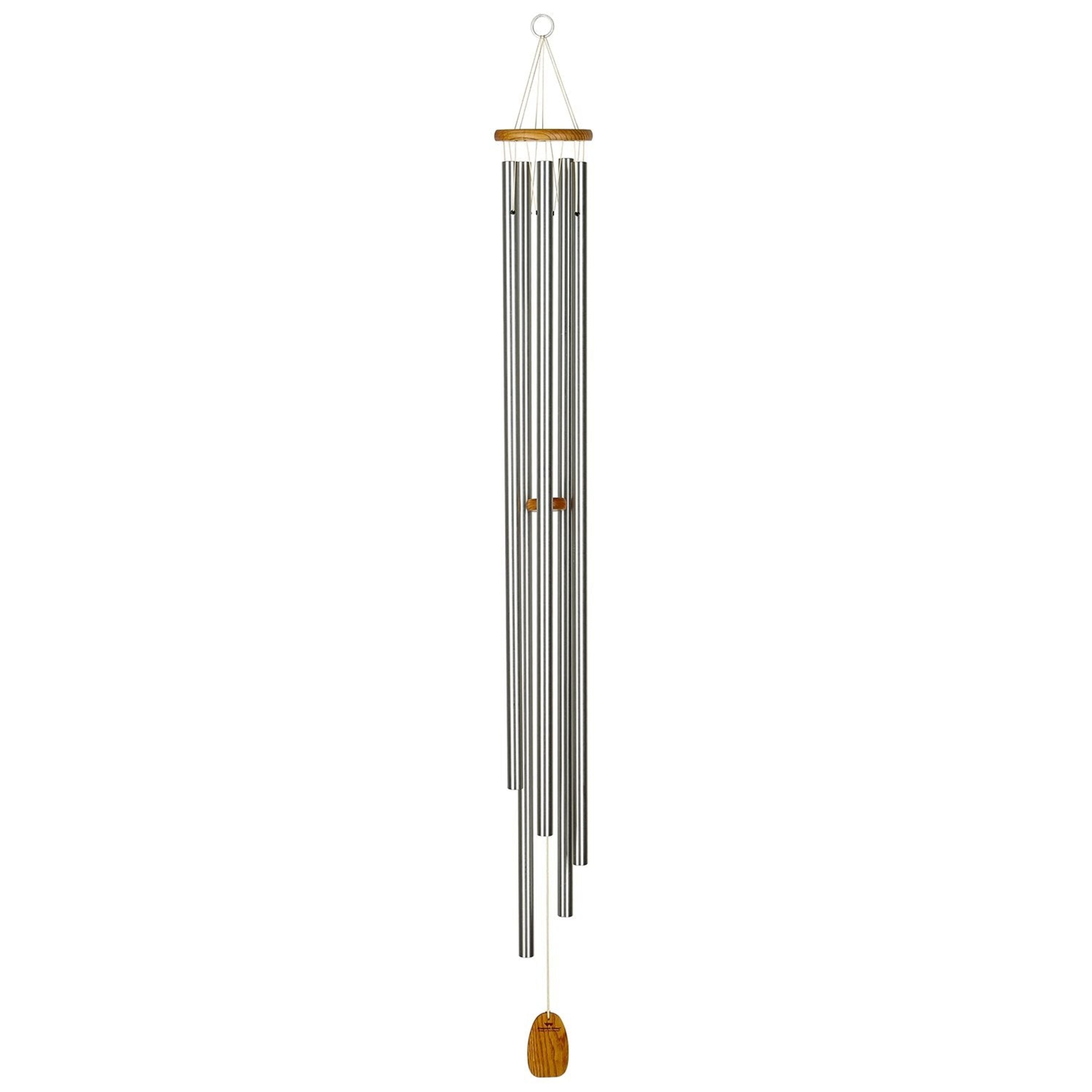 Chimes of Westminster hanging outdoors on a deck