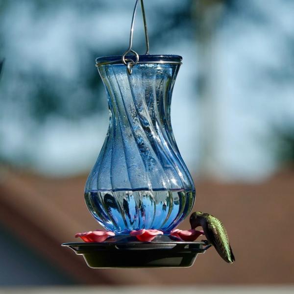 Perfect Pitcher Antique Glass 32oz Hummingbird Feeder