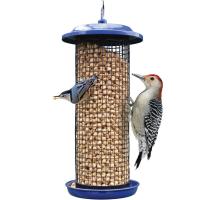 Cobalt Metal Mesh Mixed Seed/Peanut Feeder