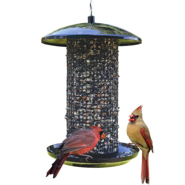 Midnight Metal Mesh Mixed Seed & Peanut Feeder