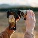 NOCS Photo Rig Smartphone Adapter - attached to binoculars in use