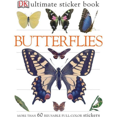 DK Butterflies Ultimate Sticker Book cover with swallowtail butterfly stickers