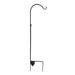 Shepherd's Hook - 65in Deluxe Green Hummingbird Feeder Pole, single arm