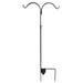Shepherd's Hook - 93in Tall Double Offset Staff, double arm