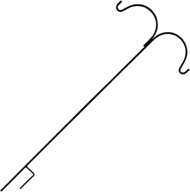 Erva 66 in Double Arm Shepherds Hook - Narrow Base Steel Staff