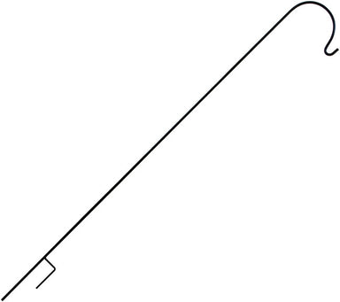 Erva Economy 91 in Single Arm Shepherds Hook - Narrow Base Staff