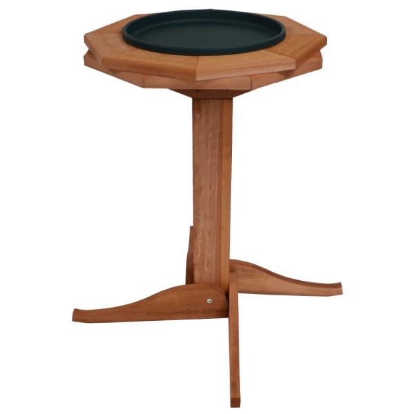 Octagonal Heated Pedestal Birdbath
