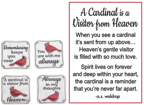 A Cardinal is a Visitor From Heaven Charms