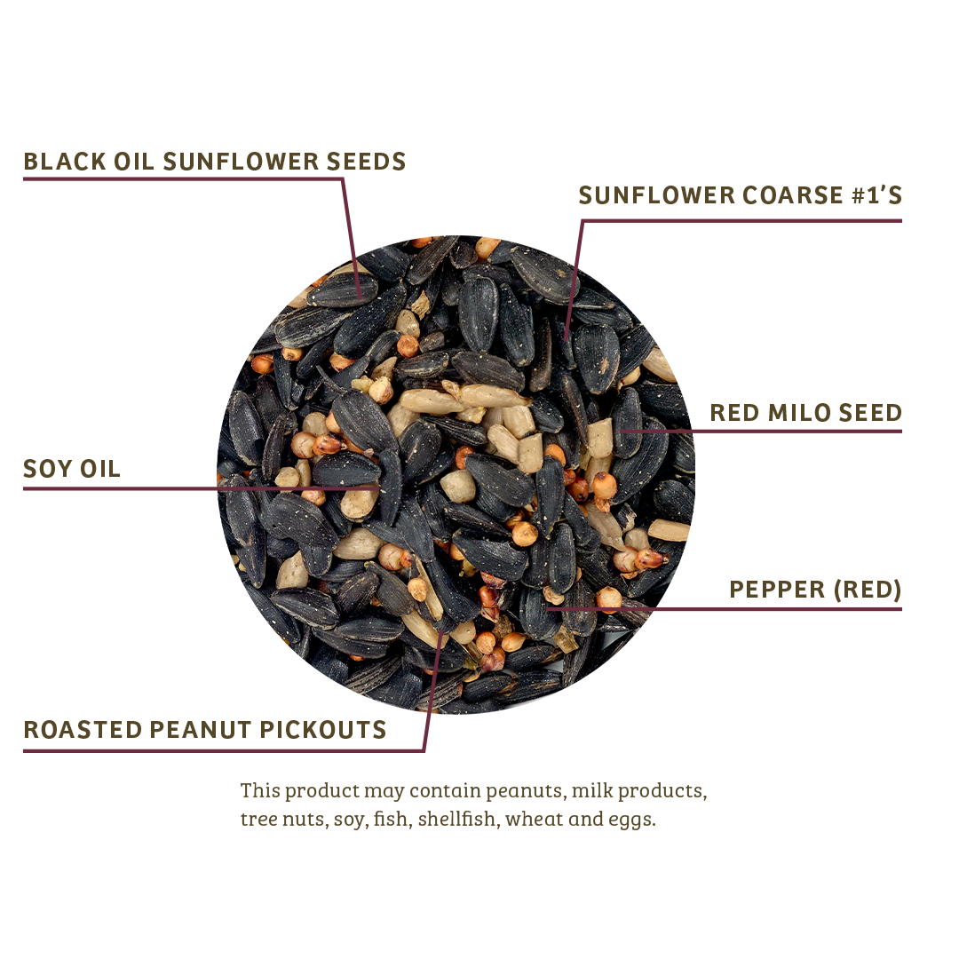 Trailblazin' Wild Bird Food - 5 lbs infographic