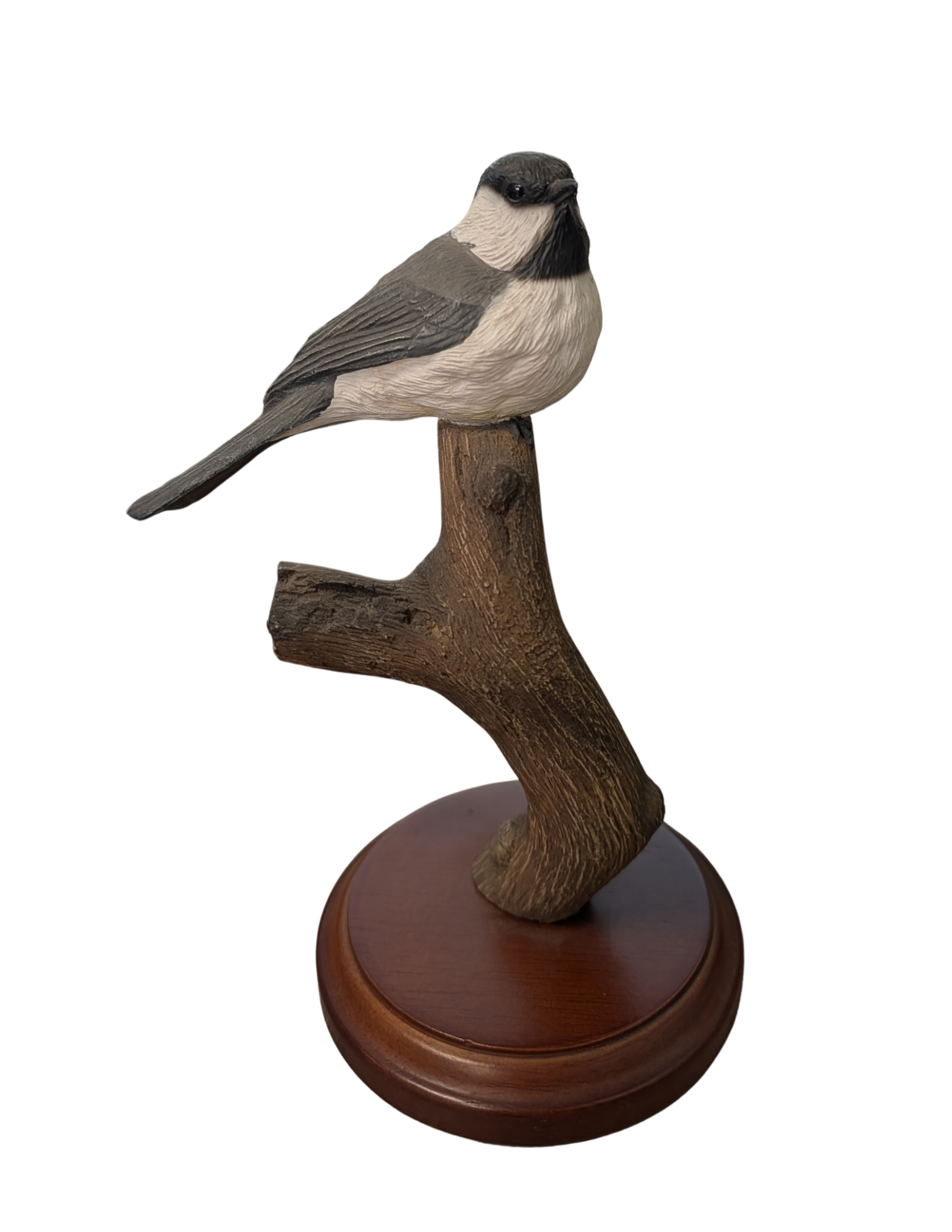 Medium Bird Figurine - Black-capped Chickadee