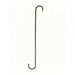24 inch Extension S-Hook - black powder coat wrought iron