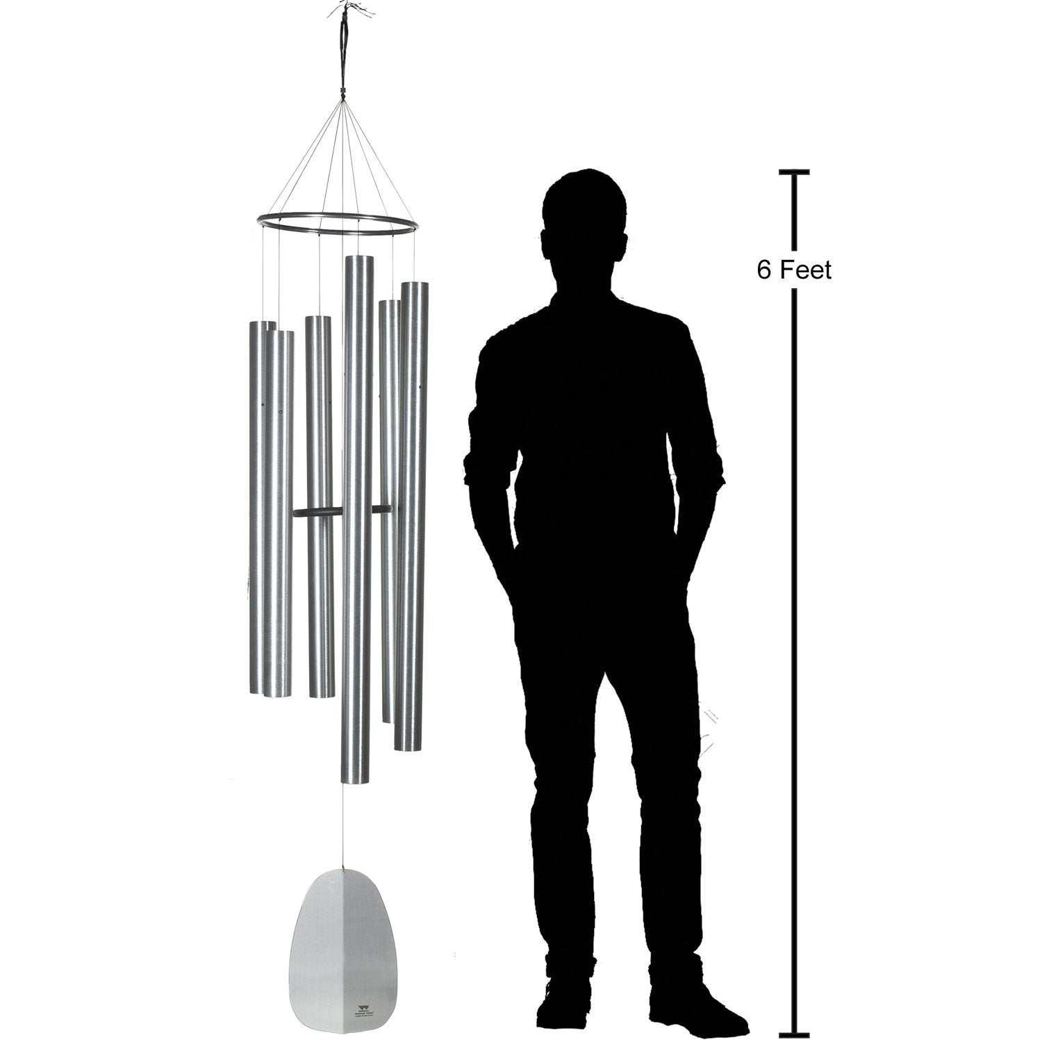 Woodstock Windsinger Chimes of King David proportional scale reference