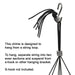 Woodstock Windsinger Chimes of King David string loop hanging detail