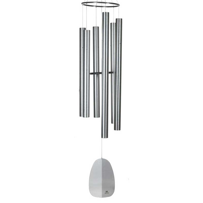 Woodstock Windsinger Chimes of King David, Silver, 88 inch wind chime