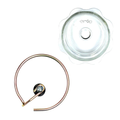 Erva Quick Connect Wire Holder with Clear Dish for 1in Pole