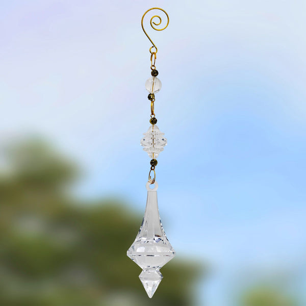 9 inch hanging acrylic ornament close-up detail