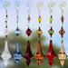 9 inch hanging acrylic ornaments, assorted colors, set view