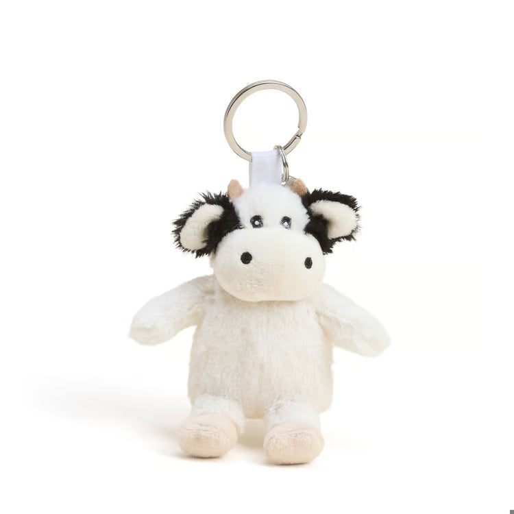 Black and White Cow Warmies Keyring