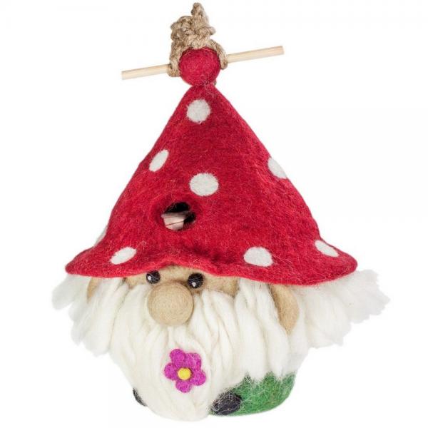 Felt Bird House - Garden Gnome
