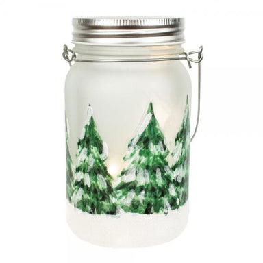 LED Mason Jar - Woodland Trees