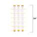 Three Tube Finch Feeder - Yellow