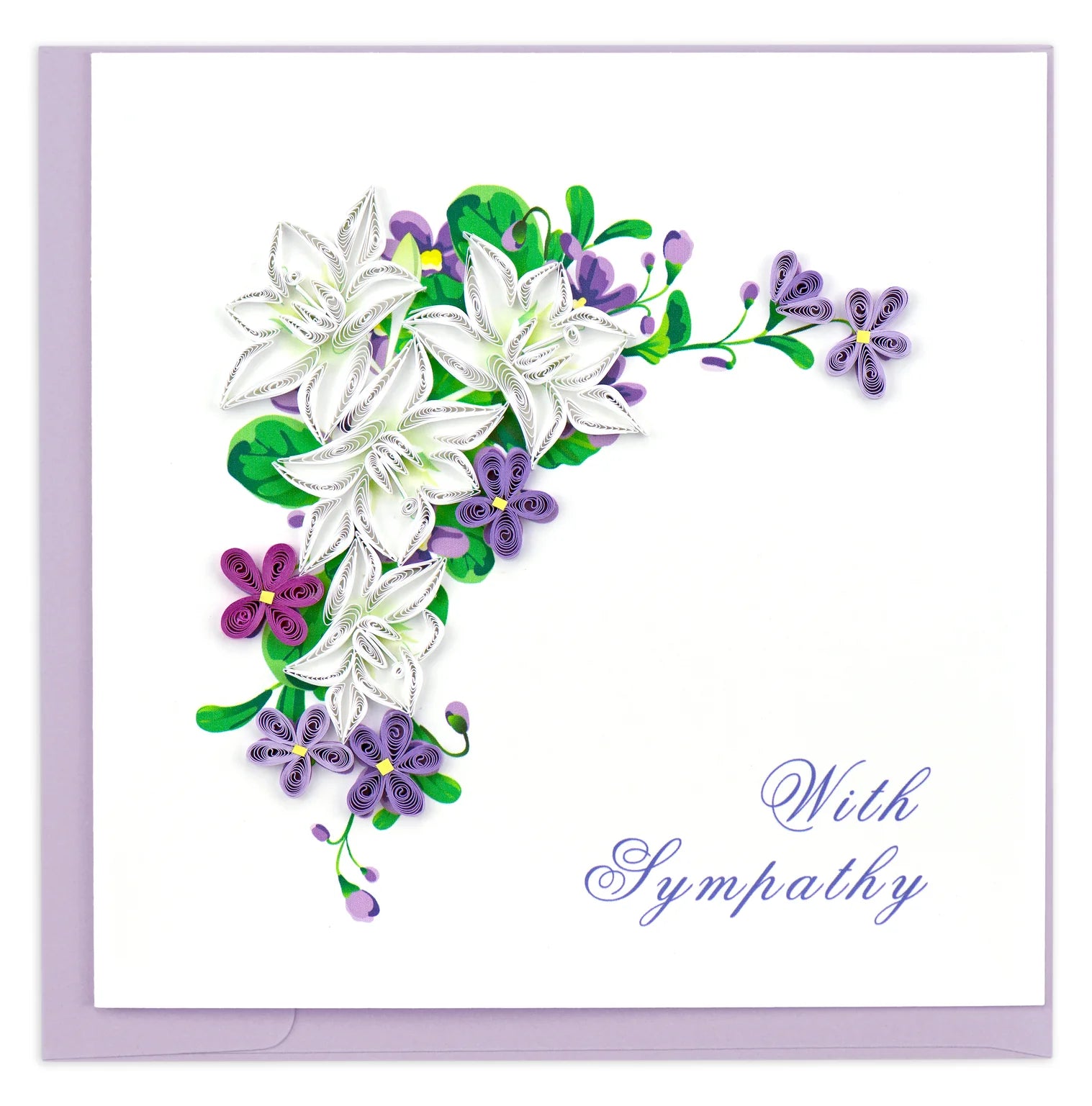 Quilled Card - Flower Sympathy