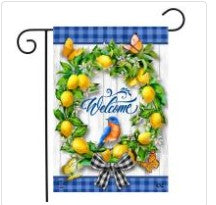 Lemon Wreath Garden Flan