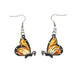 Quilled Earrings - Monarch Butterfly