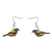 Quilled Earrings - Painted Bunting