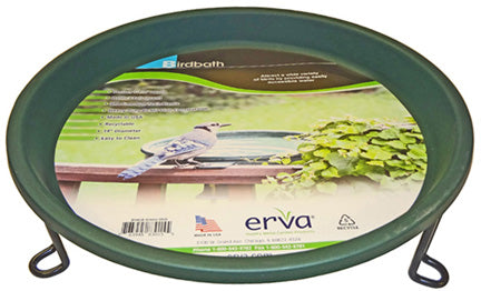 Erva Ground-Level Bird Bath Wire Ring with 14 in Green Insert