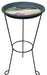 Erva Wire Patio Stand Bird Bath with 14 in Green Insert