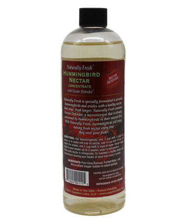 Sapphire Labs Naturally Fresh hummingbird nectar liquid concentrate bottle