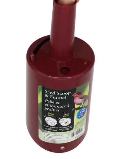 Burgundy Bird Feed Scoop