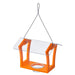 Bird's Choice Oriole Feeder - Orange Recycled Plastic, Single Cup