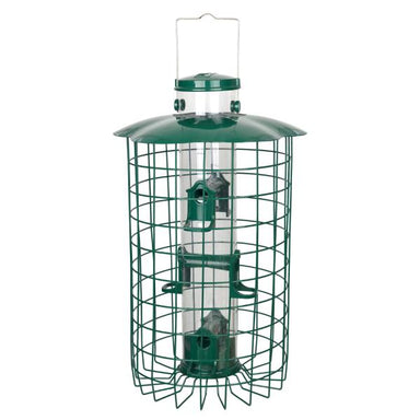 Squirrel Defeater Caged Mammoth Tube Seed Feeder