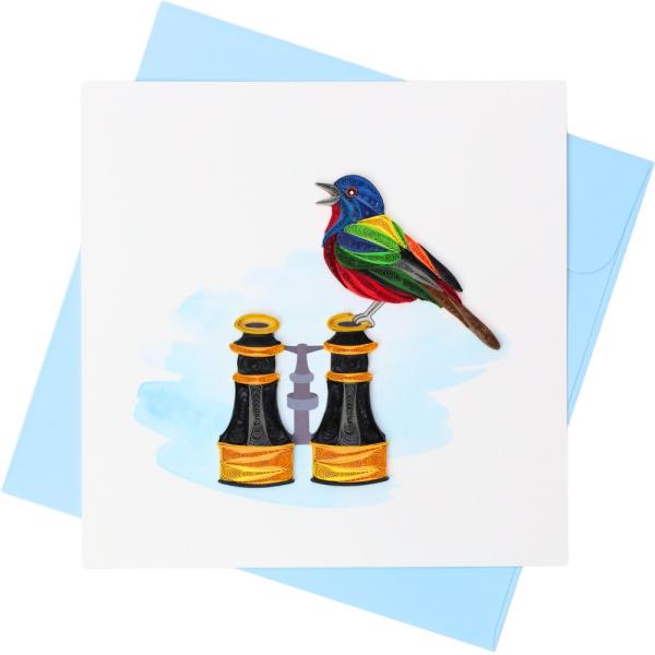 Quilled Card - Bird Watchers