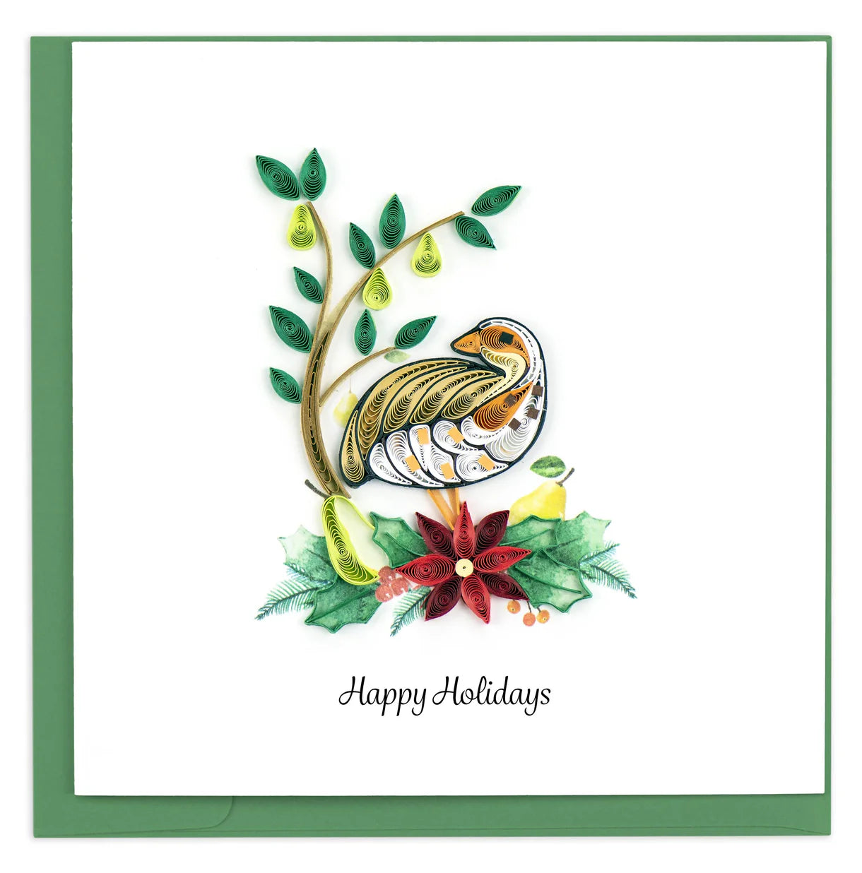 Quilled Card - Partridge & Pear Tree