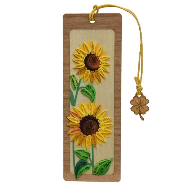 Quilled Bookmark - Sunflowers