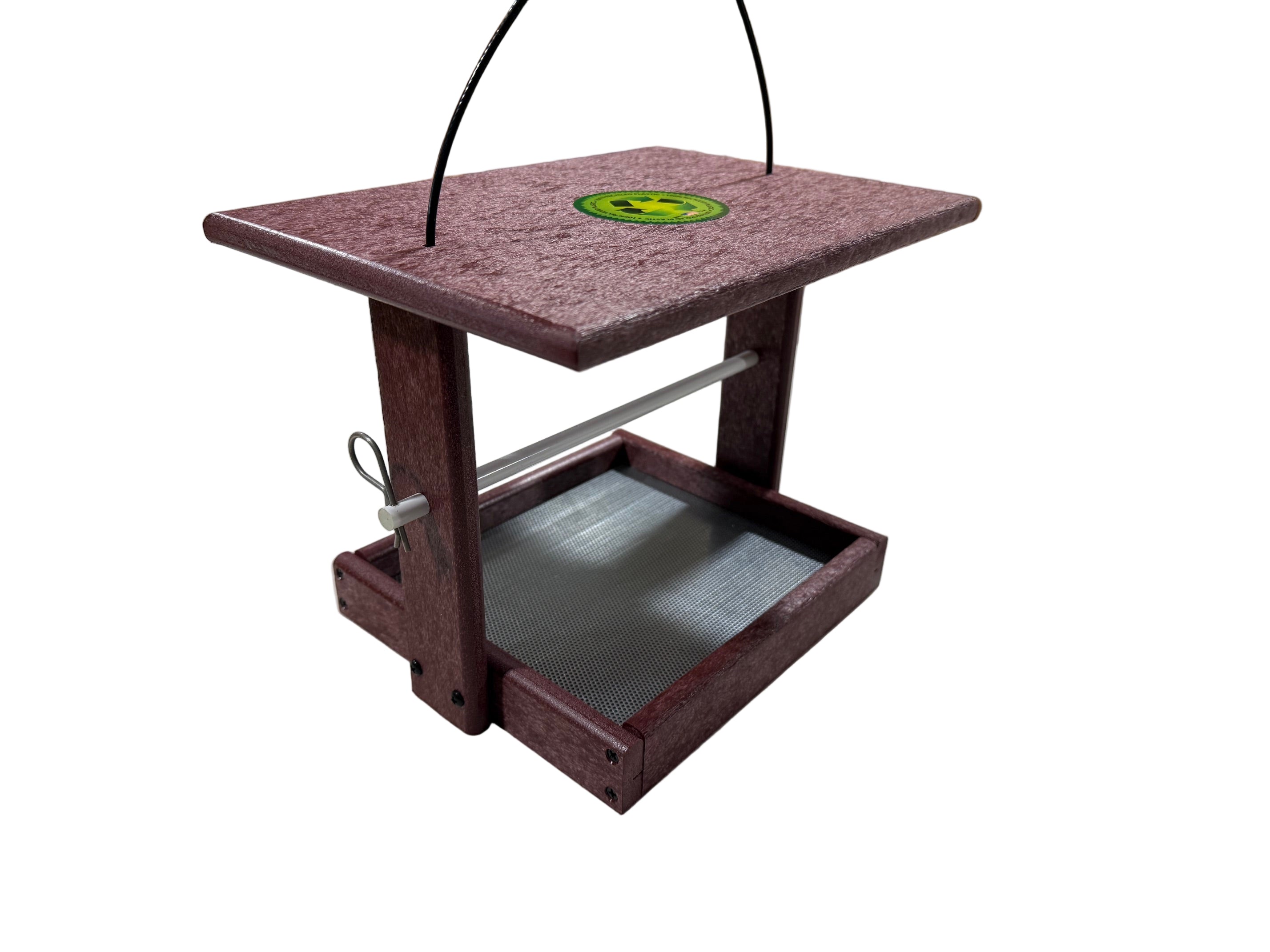 Horizontal Seed Cylinder Feeder - cherrywood
