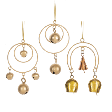 Jingle Bell Ornaments - Asst Styles