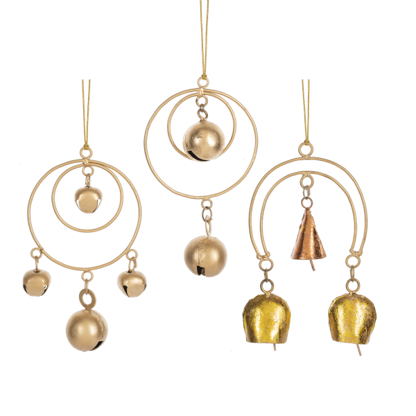 Jingle Bell Ornaments - Asst Styles