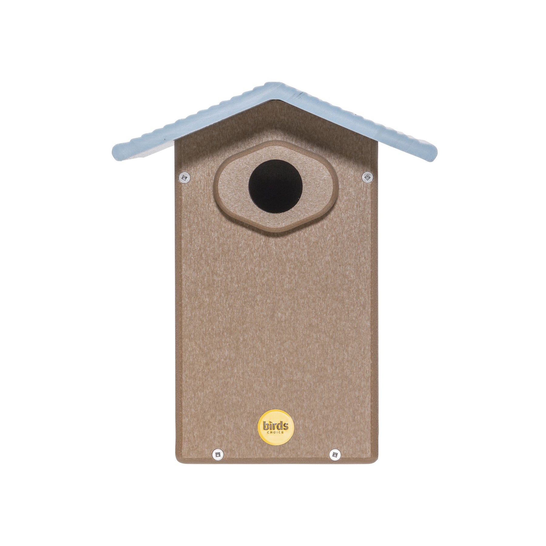 Ultimate Recycled Bluebird House - Taupe/Blue